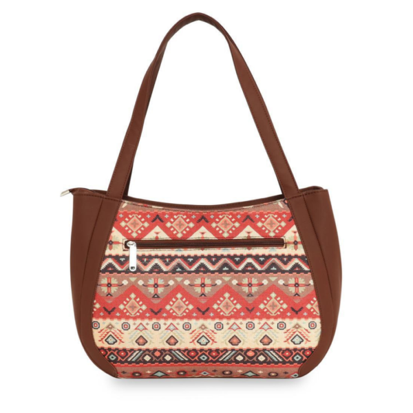 Orciani Women's Ethnic Geometric Print Shoulder Tote Bag Hover Image